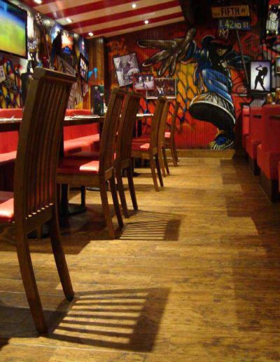 Floor Fitted in the sitting area at TGI Fridays in Castleford