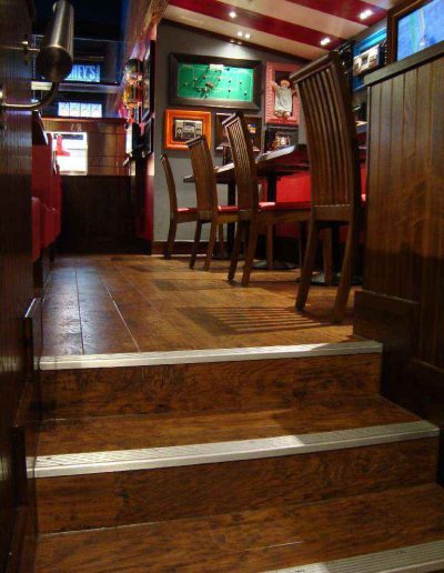 Wooden Floor Installation at TGI Fridays - Project Completed