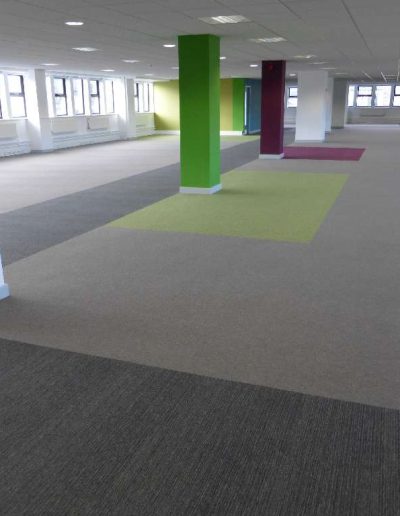 Grey Carpet Floor Installment