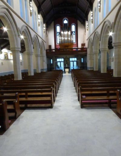 Paynters Contract Flooring - Recent flooring project in a church.