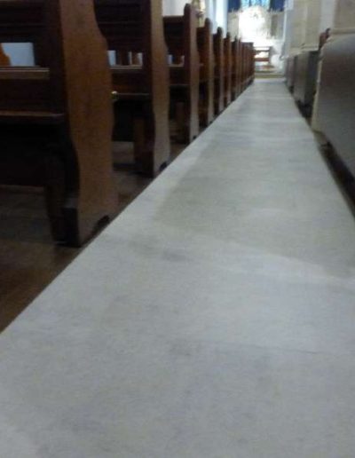 Grey Flooring in St Williams Church ,Bradford. Finished Project by Paynters Contract Flooring.