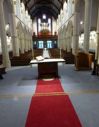 Inside St. William's Church.