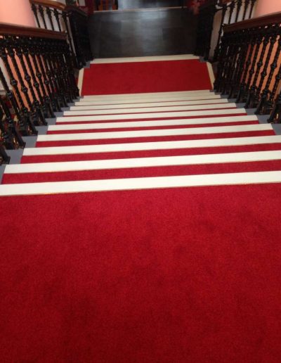 New red carpets : project completed by paynter Flooring Contractors