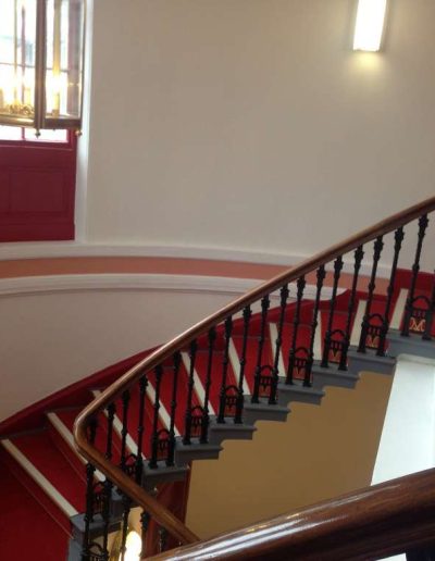 Red Carpets installed at the Wakefield Museum